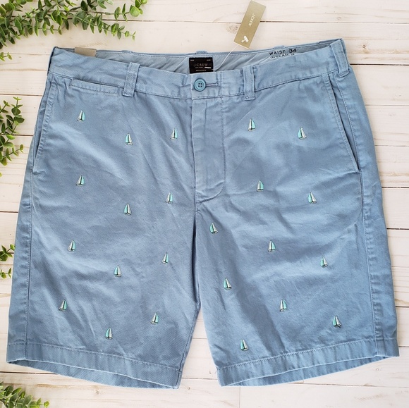 J. Crew Other - Men's J. Crew Bermuda Shorts Embroidered Sailboats